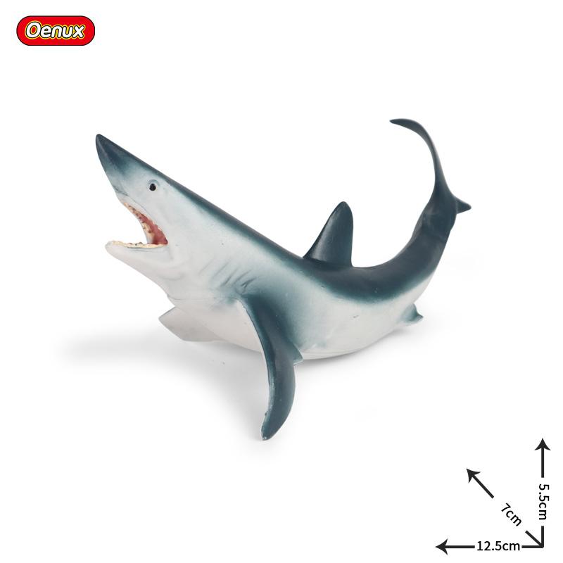 Oenux Ocean Animals Action Figures Sealife Shark Whare Megalodon Model Figurines PVC Home Decoration Kid Cognitive Education Toy