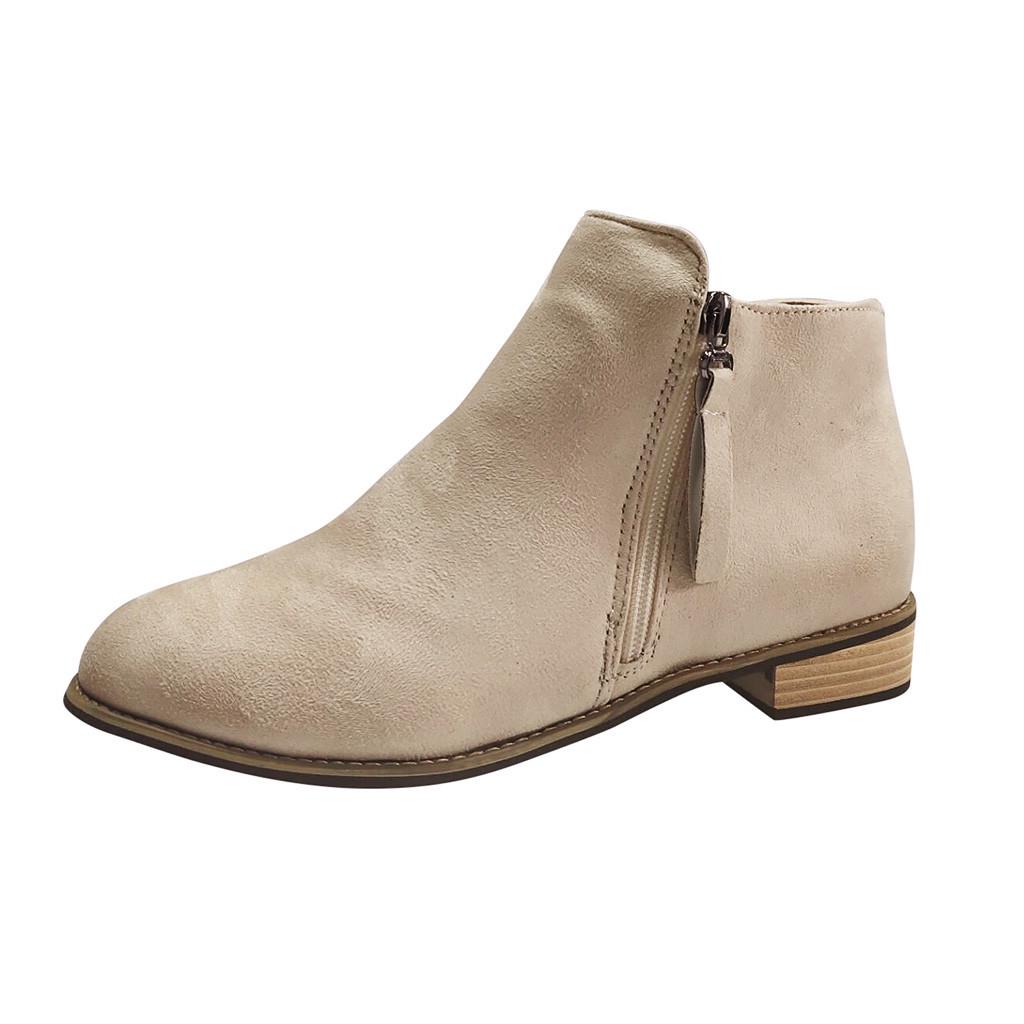 flat low ankle booties