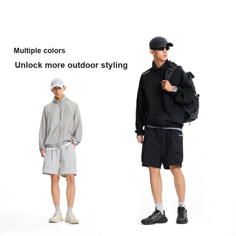 Li Ning Outdoor CF Lightweight Water-Resistant Breathable Reflective Windbreaker Jacket Unisex jackets Black AFDW217-3