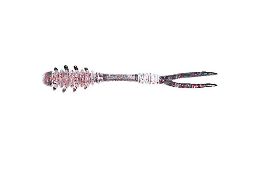JACKALL Worm Amiami inch Clear Red Flake 2.3