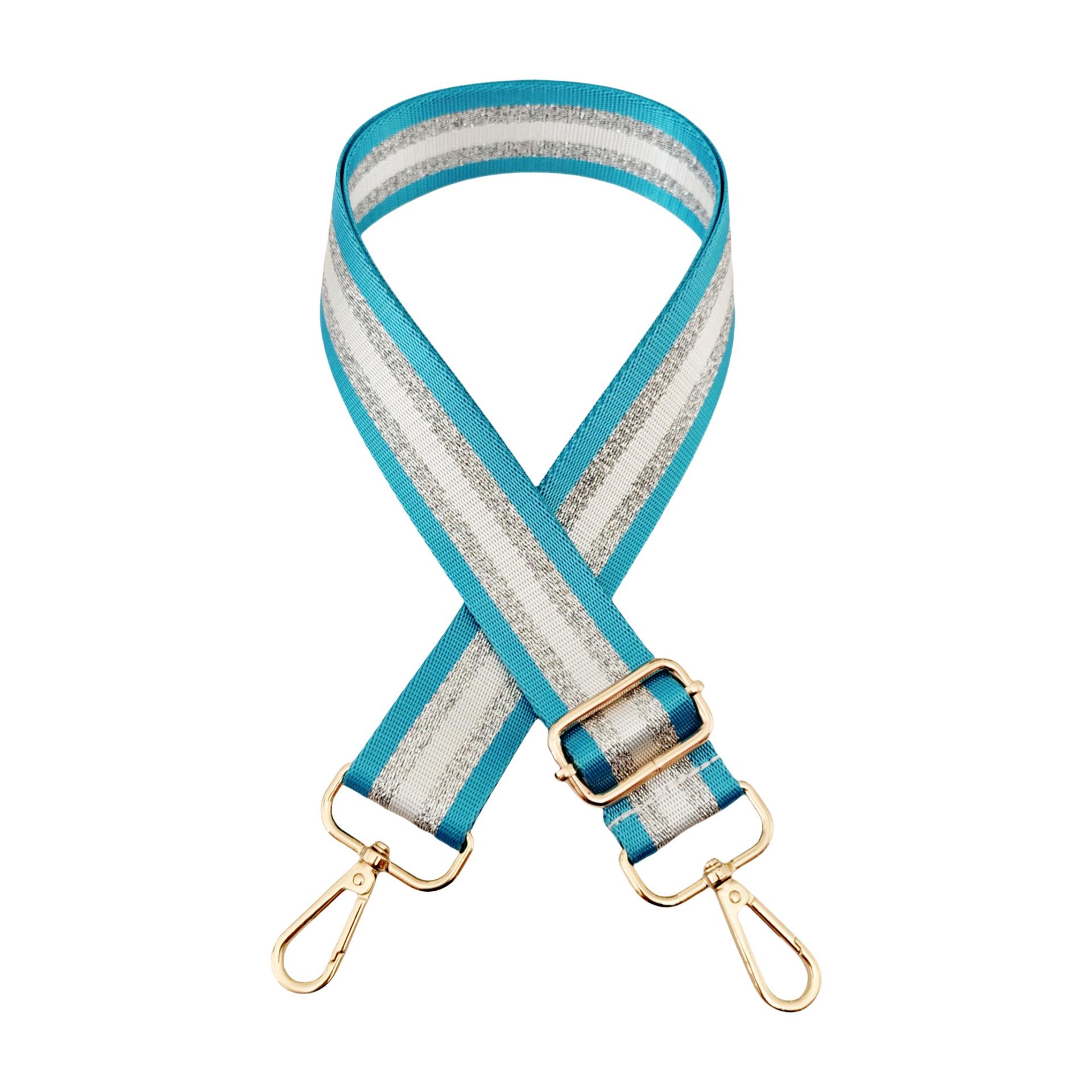 Регулируемый антигравитационный плечевой ремень: Цветная, Яркая Нить для Сумок через Плечо Silver buckle