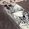 Anime Girl Pencil Sketch Clear  Phone Case for iPhone 17 16 15 14 13 12 11 16E Series Pro Max Plus Double Layer Protection