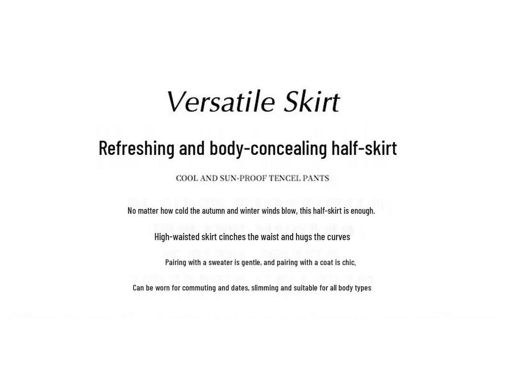 2025 Winter High-Waist Slimming Pencil Skirt