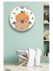 Capybara Cartoon Wall Clock: Cute, Creative, Automatic Time Adjustment for Living Room & Bedroom Decor