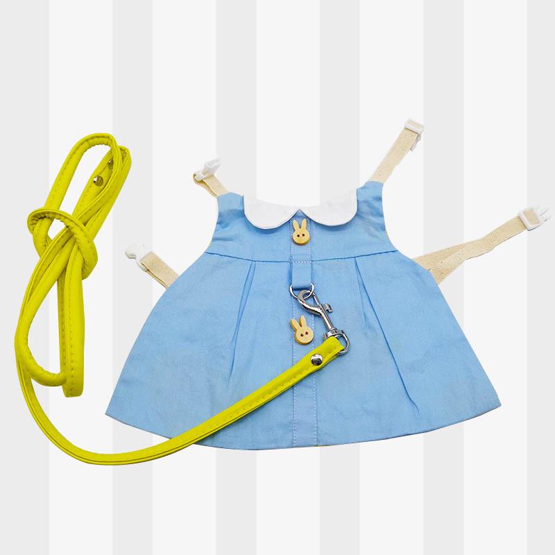 Cute Japanese Korean Style Pet Clothes & Leash for Rabbits and Cats