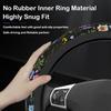 Wildflower Steering Wheel Cover, Flower Car Accessory For Diverse Cars, Steering Wheel Cover Non-Slip Breathable Fabric Absorbing Sweat Universal Car