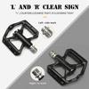 Mountain Bike Ultra-Light Carbon Fibre Flat Pedals Downhill Non-Slip Design Bearing System Bicycle Pedals Bike Lightweight Pedal