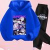 KPop Demon Hunters Hoodie Set Girls Fashion Casual Sweatshirt Movie New Kid K-Pop Demon Hunters Hooded Suit Clothes