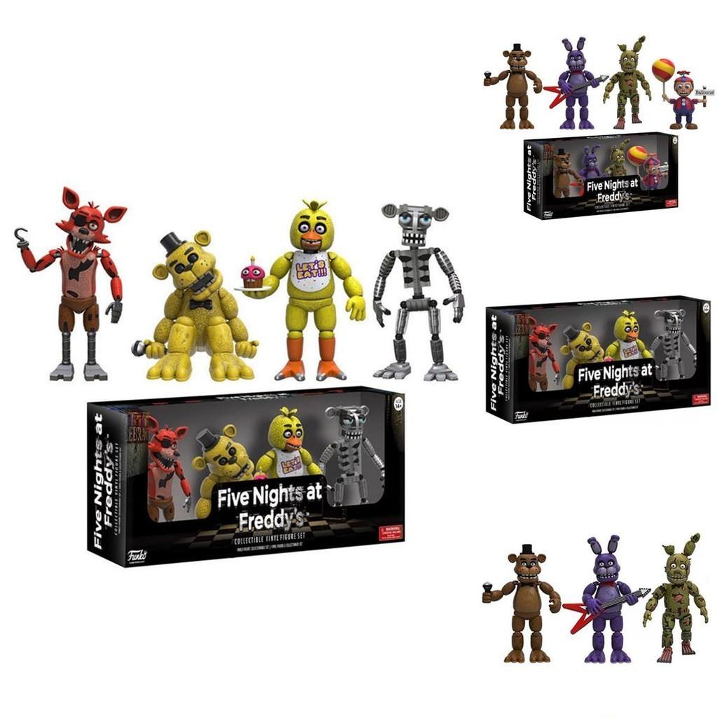 Set di 4 Action Figures di alta qualità di Five Nights At Freddy's con Dettagli Vivaci e PVC Resistente