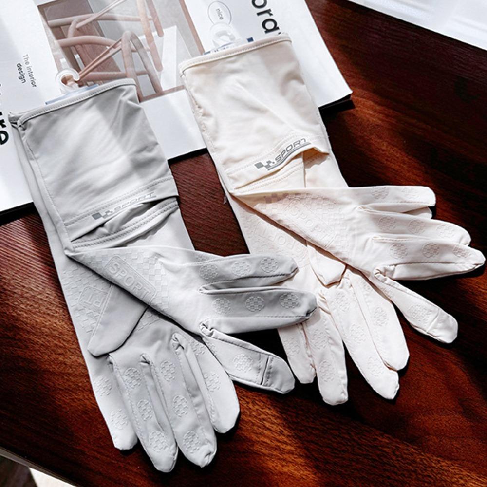 Anti-UV Sun Protection Riding Gloves Breathable Summer Driving Mittens  Ladies