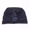 Damen Rosen Blumen Dekor Beanie Mütze Snood Hut Mode Kopfwickel Kopfbedeckung Geschenk