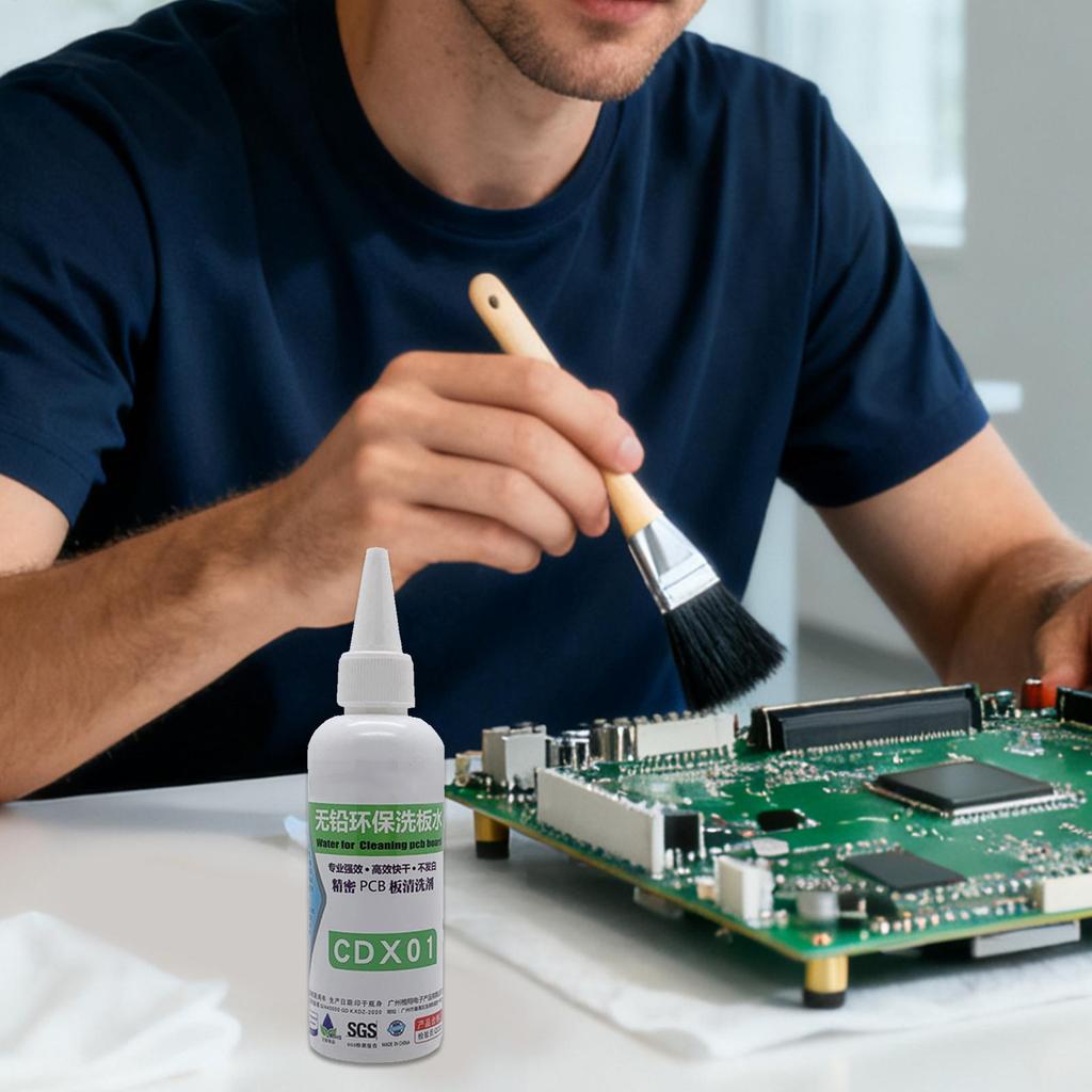 100ml PCB Motherboard Cleaner Liquid Multifunctional Effective Electronics Cleaning Agent Contact Cleaner Fast Drying