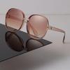 Fashion Sunglasses Women Men Round Mirror Big Frame Brand Designer Black Sun Glasses Trendy Eyewear Unisex Sexy Classic