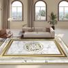 European Style Living Room Luxury Decoration Carpet Gold Sofa Chair Large Area Rug Customizable Easy To Clean Non Slip Mat
