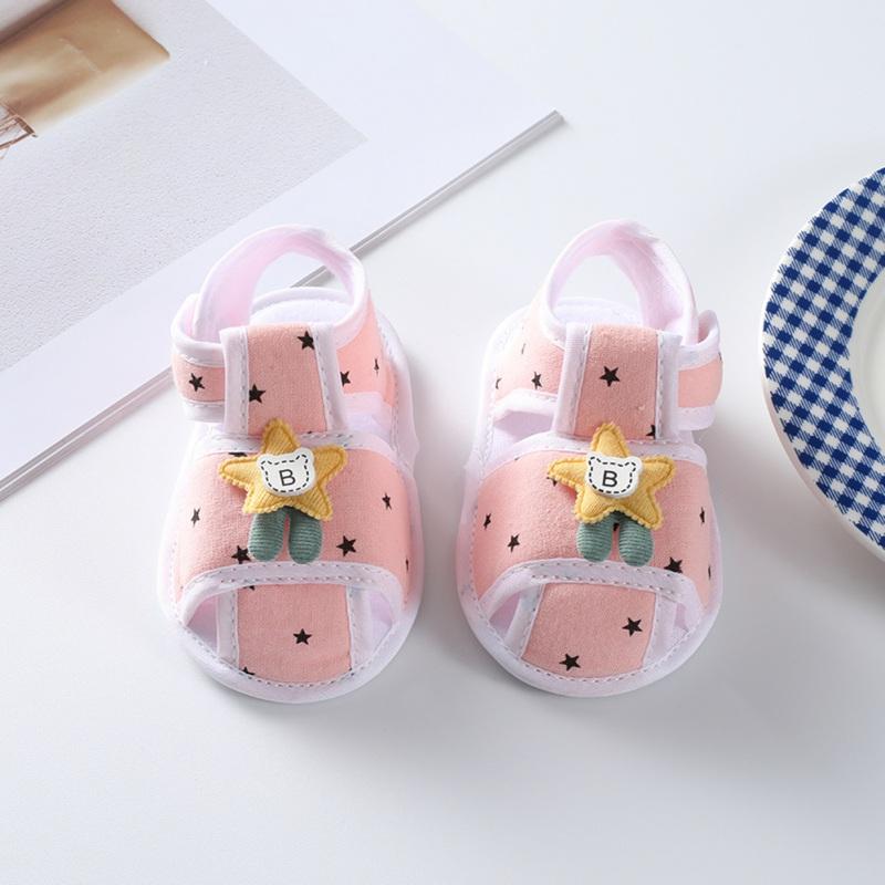 

Летняя обувь для новорожденных девочек, сандалии, хлопковая обувь для первых ходунков, повседневные сандалии на мягкой подошве для маленьких мальчиков, обувь 12