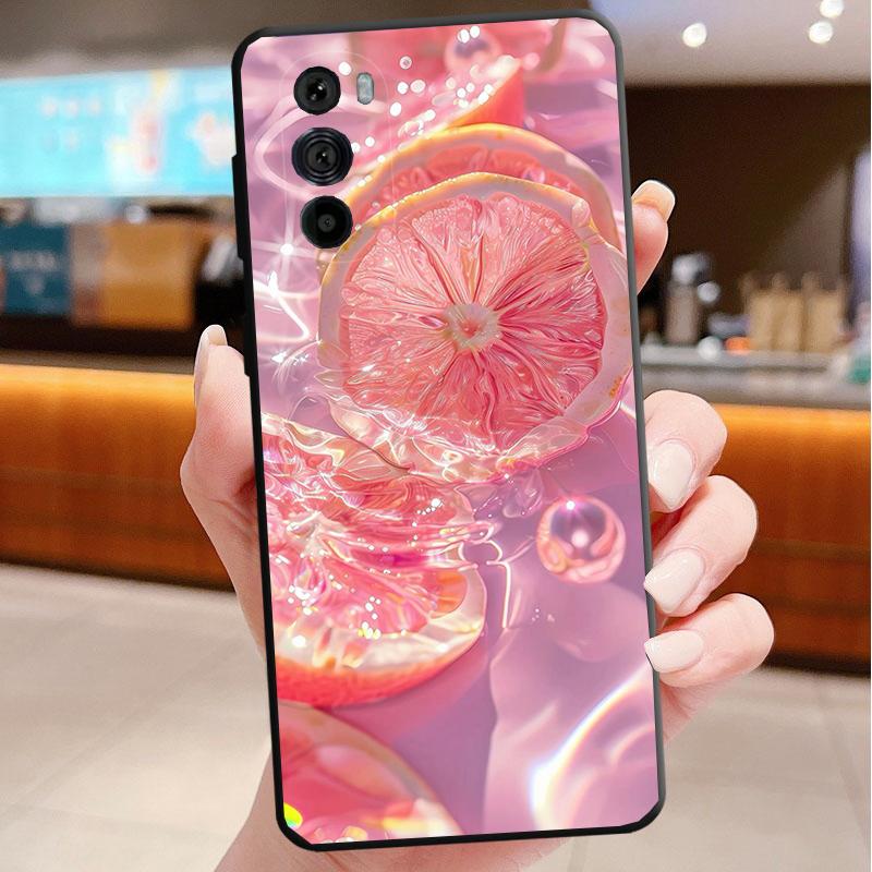 Phone Case For Motorola Edge 50 40 Pro 60 50 40 30 Ultra Neo Fusion Moto G Play G Stylus G Power G Lemon strawberry watermelon