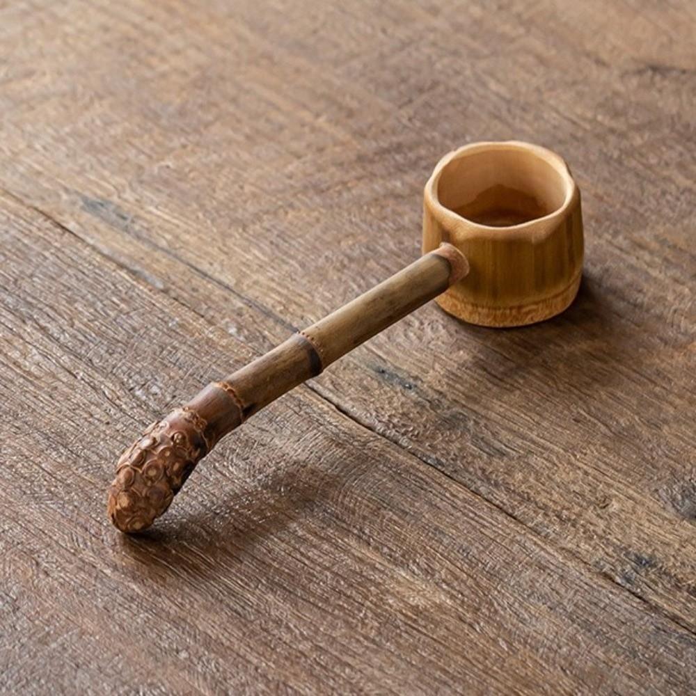 Long Handle Tea Infusers Bamboo Material Tea Scoop Durable Tea Ceremony Utensils  Tea Ceremony