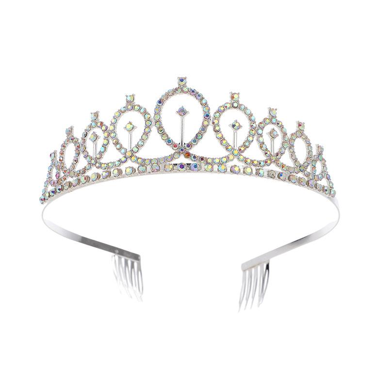 

Корона на день рождения, повязка на голову, свадебная тиара, стразы, аксессуары для волос, сплав, корона, корона принцессы на день рождения