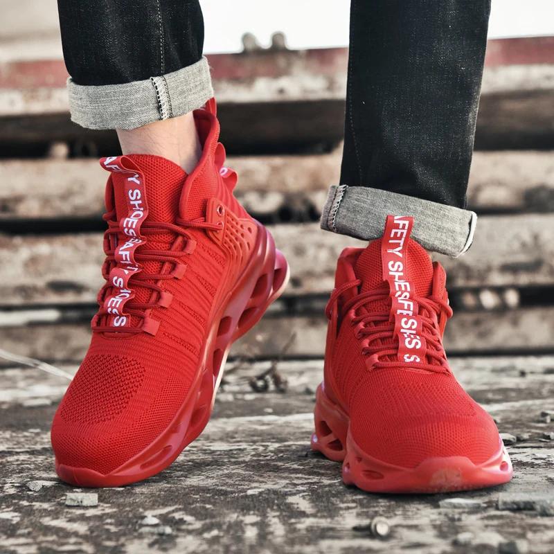 Neue Unisex Sicherheitsschuhe Anti-Quetsch Herren Arbeitsschuhe Durchtrittsicher Outdoor Herrenstiefel Leichter Schutz Stahlkappenschuhe