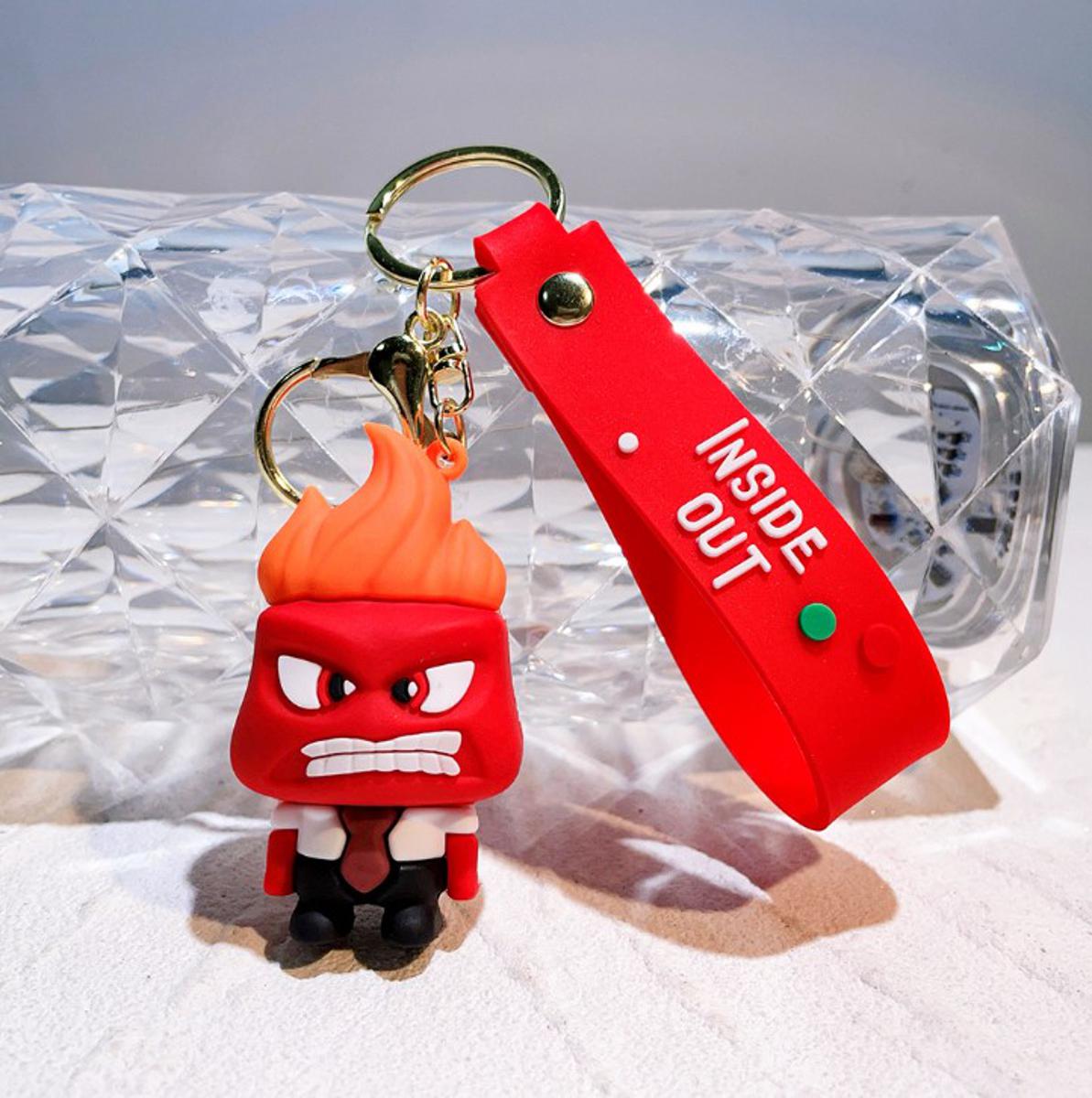 

Думками навиворіт брелок Гнів Inside Out Anger брелок на ключі, на сумку 6,7см 6.7 червоний