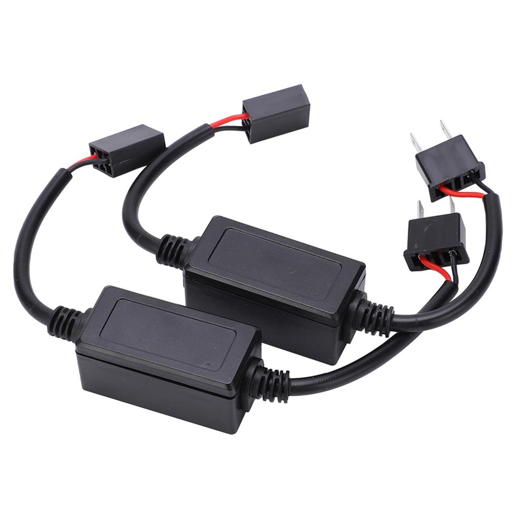 2Pcs LED Decoder AntiFlicker Car Dashboard Error Code Fault Canceller for H7 DC 9V16V