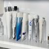 1 peça Plástico Transparente 7 Compartimentos Organizador de Cosméticos Multifuncional Porta Maquiagem Casa Escritório Banheiro Penteadeira Caixa Organizadora