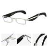 Practical Resin Lens Folding Reading Glasses With Rotating Mechanism And Zippered Case Perfect For Easy Carry During Commuting Activities