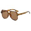 2025 Retro Double Bridge Sunglasses Large Frame PC Lenses UV400 Anti-UV Pilot Glasses for Men and Women