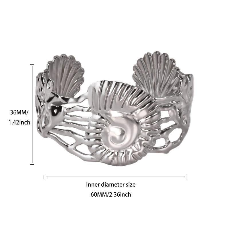 Folded Smooth Open Bracelet Fashion Light Luxury Temperament Bracelet Niche Versatile High-end Sense Jewelry Women