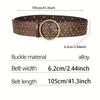 Women's Belt Retro Fashion Hollow Out Large Circular PU Leather Waist Closure Feature Rivet Decoration, Pair With Skirts, Coats