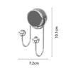Multi-function Suction Cup Hooks No Punching Wall Hooks for Hanging Clothes Hat Towel Strong Load Bearing Bathroom Kitchen Hooks
