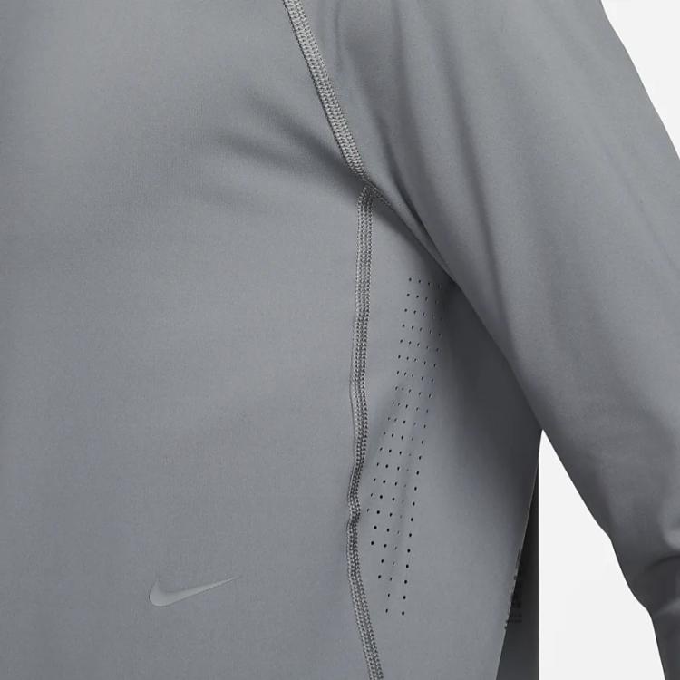 Nike Axis Performance System Logo Round Neck Long Sleeve T-Shirt Men T-Shirts Iron-Gray DR1899-068