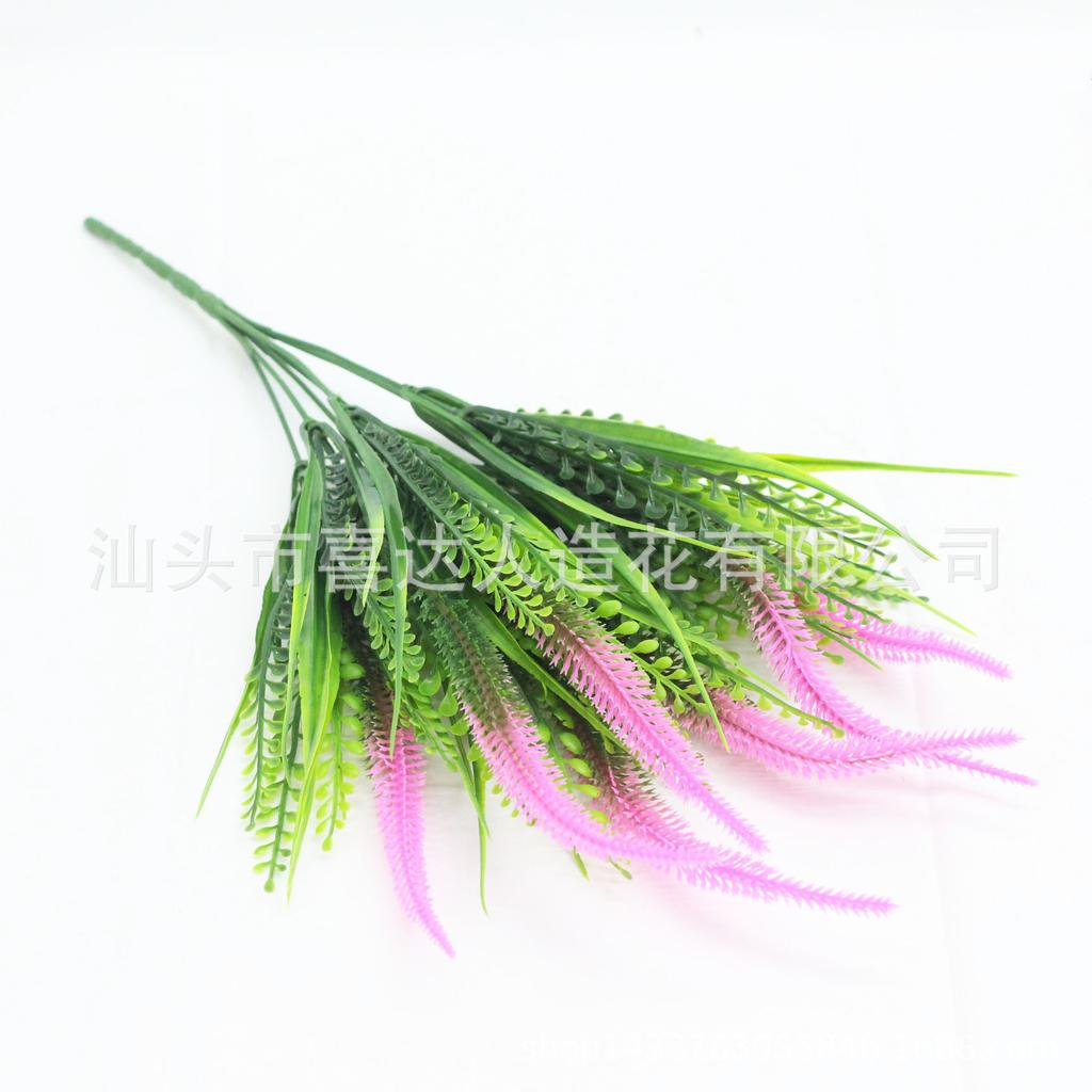 Artificial Plant 7 Heads Nine-Tailed Grass Spring Grass Houndstail Artificial Flower