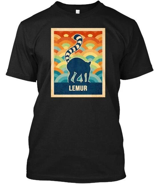 

Retro Vintage Lemur Silhouette TTshirt Made in the USA Size S to 5XL L