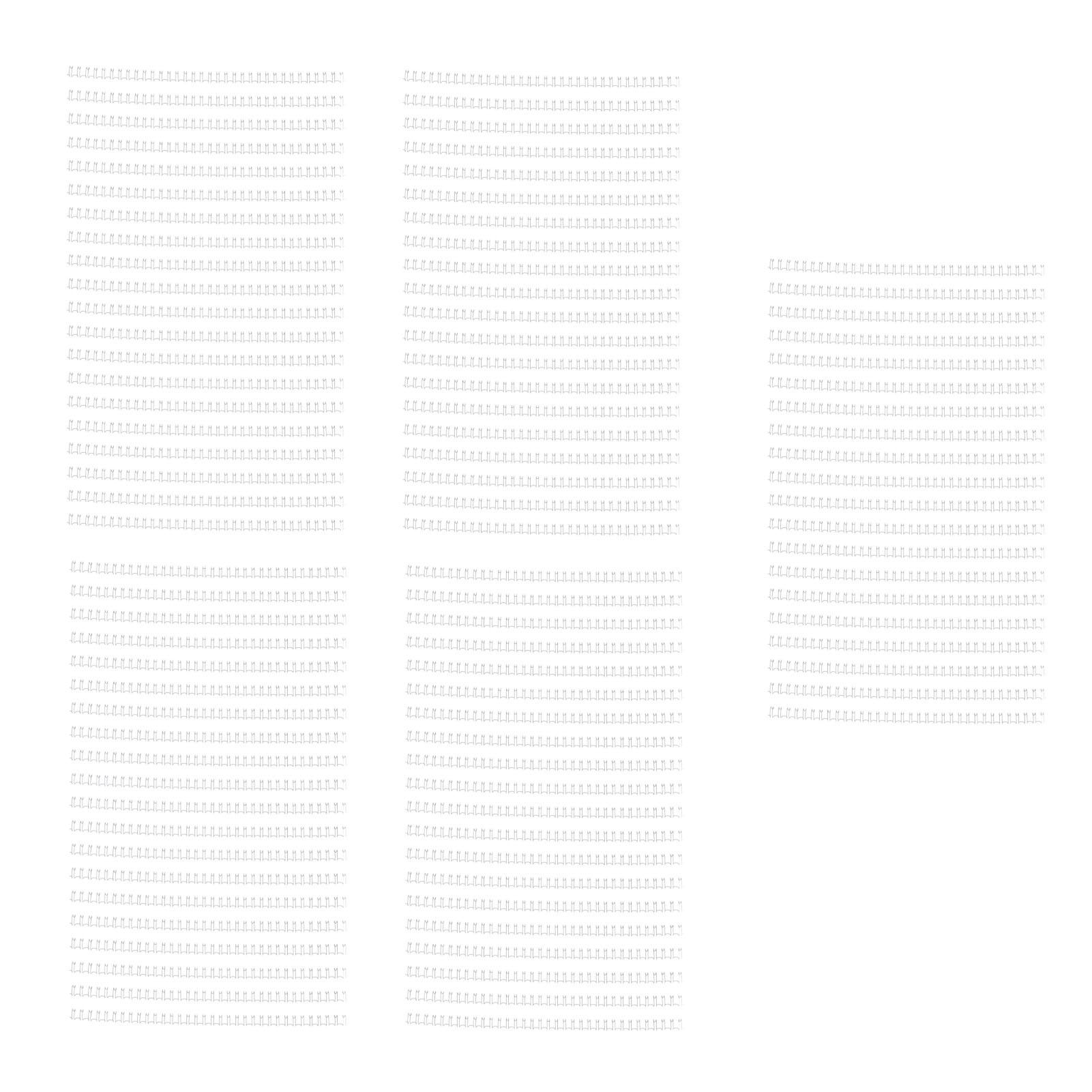 

100 шт., двойная петля, проволока, диаметр 6,4 мм, 34 зубца, 3 шт.:1 спиральная переплетная катушка Scale Combs для White