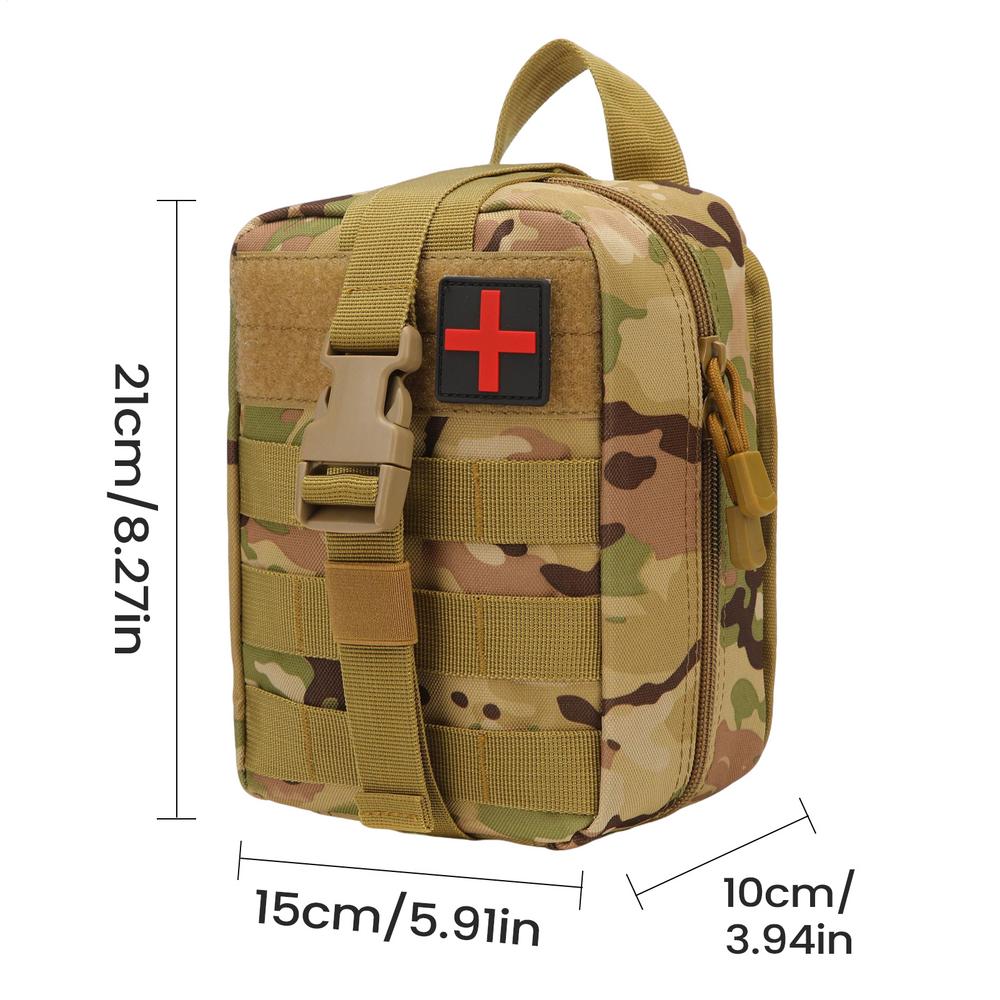 Outdoor First Aid Bag Waterproof Waist Pack Emergency Survival Pouch Camping Gear Organizer for Home Garage Boat RV Hiking