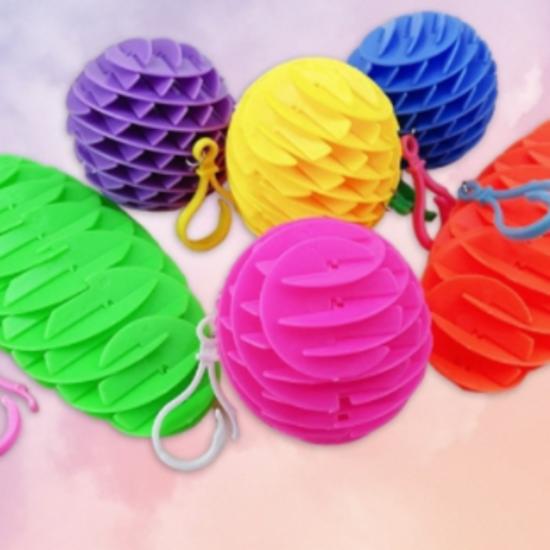 1+1 Buljit Fidget Toy Bag Ring Key Ring Stress Relief Toy Fidget Worm, popular Korean game