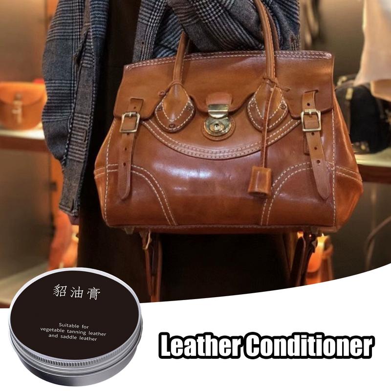 Car Leather Seat Maintenance Cream Cleaning Care Balm Conditioner Mink Oil Cream Leather Sofa Car Interior Polishing Refurbish