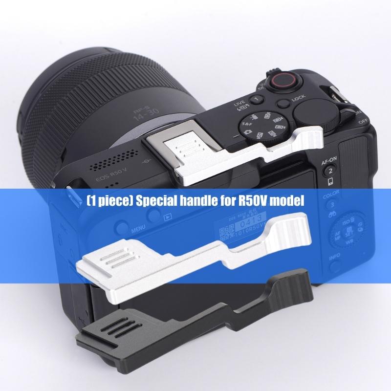 Aluminum Thumb Up Camera Grip For R50V Camera Vlog Photography with Hot Shoe Protections Cover