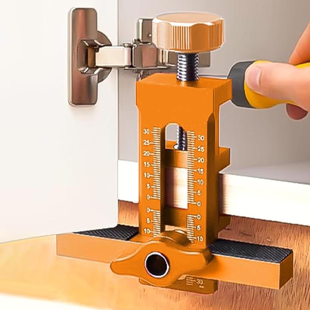Door Panel Install Rebounding Device Drilling Tool Cabinet Door Mounting Jig Cabinet Mount Locator for Installing Cabinets
