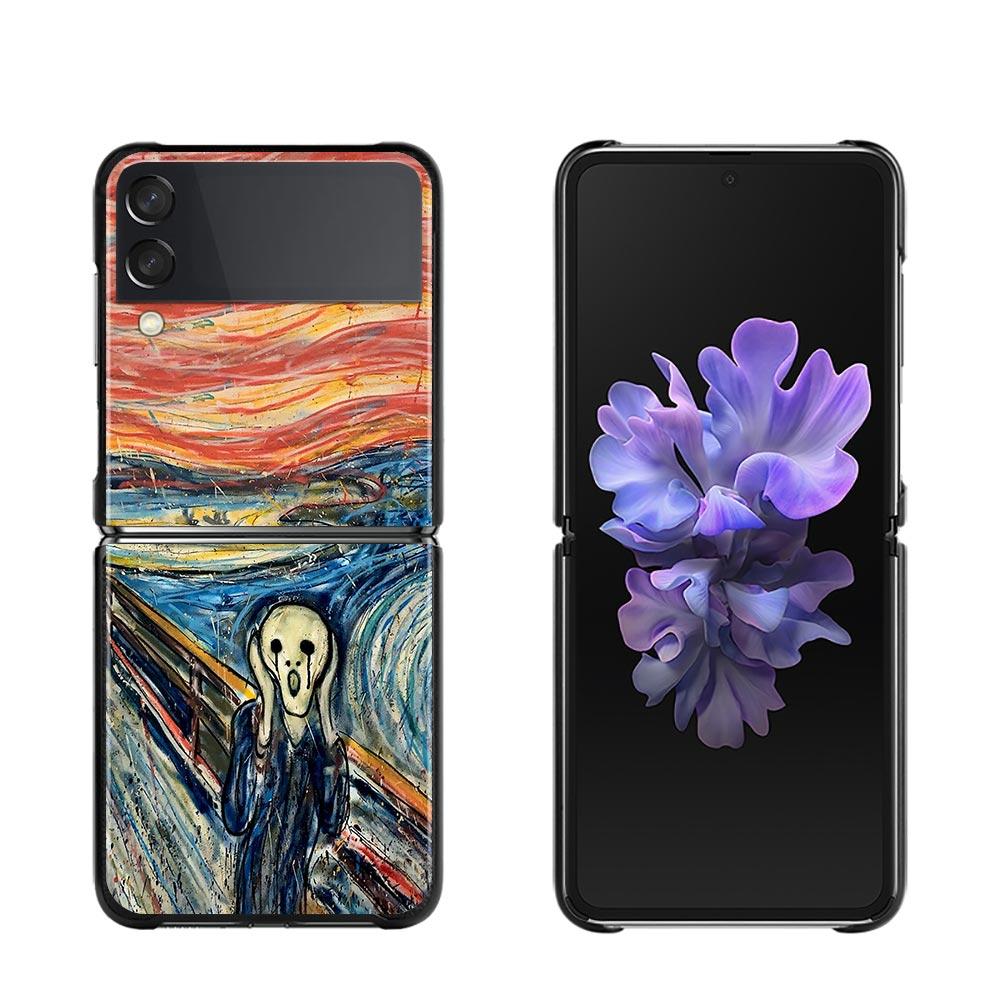 Zflip4 Phone Case For Samsung Galaxy Z Flip3 5G Cases for Samsung Z Flip 3 Zflip Coque Hard Shell Fundas Van Gogh Starry Sky Art