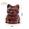 Faux Crystal Cat Statue, Adorable Appearance, Mini Lucky Cat Figurine