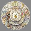 50pcs Vintage Clock Graffiti Creative Stickers - Waterproof Decor for Phone Cases & Suitcases