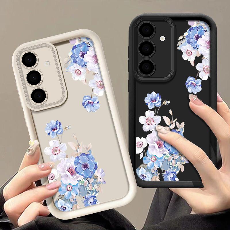 

Garden Flowers Soft TPU Case For Samsung Galaxy A15 A14 A16 A55 A54 A35 A53 A25 5G S25 S24 S23 Ultra S22 Plus S24 FE Phone Cover For Samsung Galaxy A35