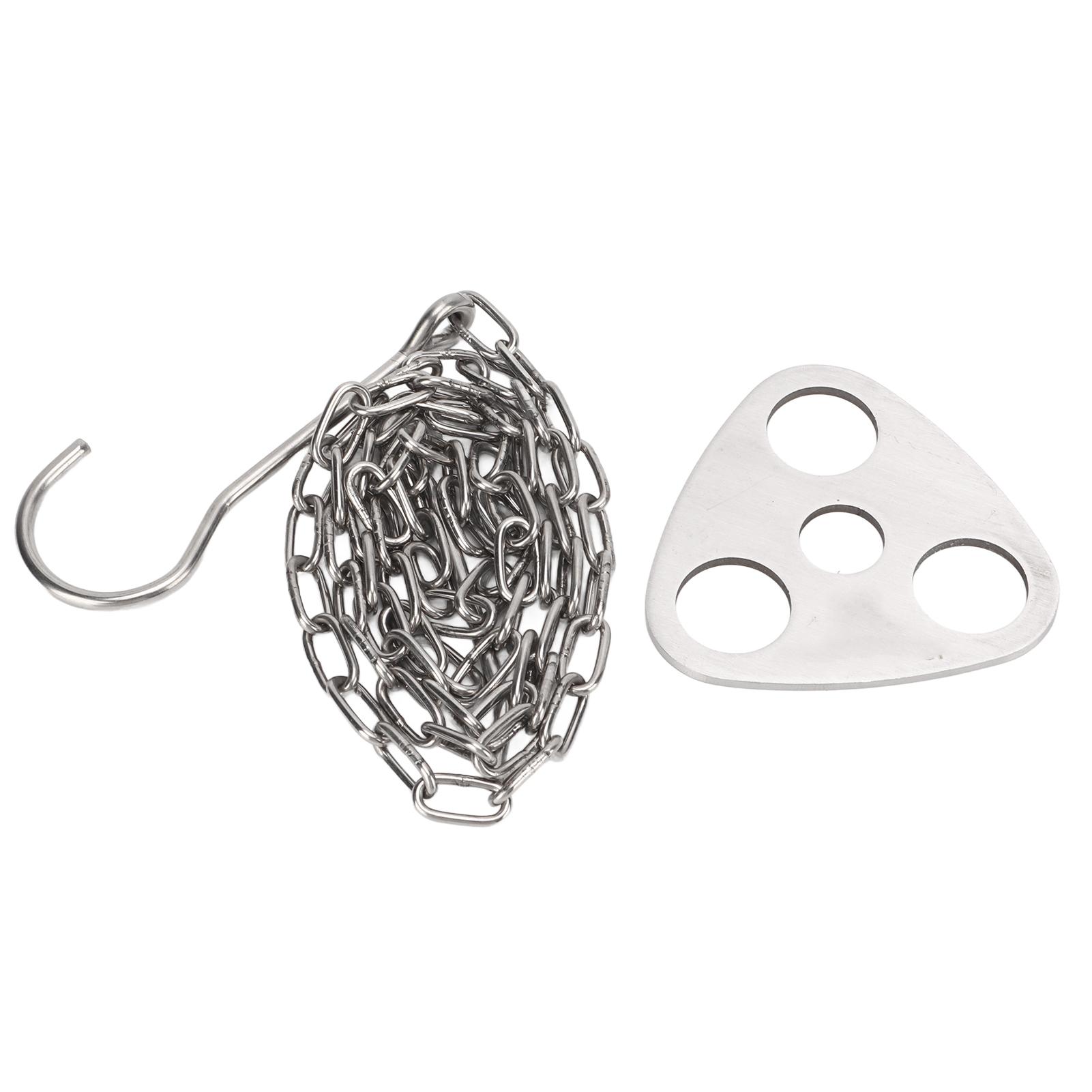 Портативный треугольный подвесной кронштейн для цветочного горшка из нержавеющей стали, многофункциональный кольцо-крючок для пикника, для улицы