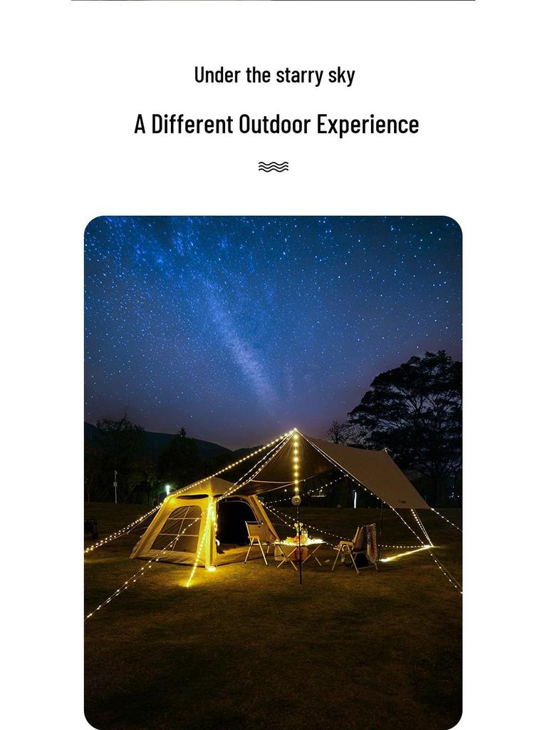 Starry Sky Camping String Lights: Ultra-Long Battery Life for Tent and Canopy Illumination