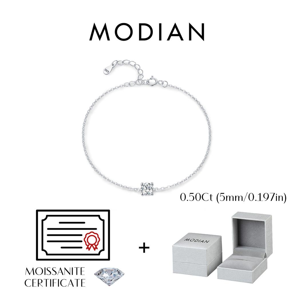 D Color Moissanite Bracelet 925 Sterling Silver Classic Minimalist Daily Link Chain Bracelet For Women Fine Jewelry