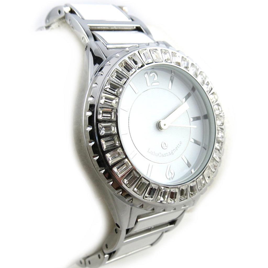 Lulu Castagnette [N2322] - Montre créateur 'Lulu Castagnette' blanc argenté