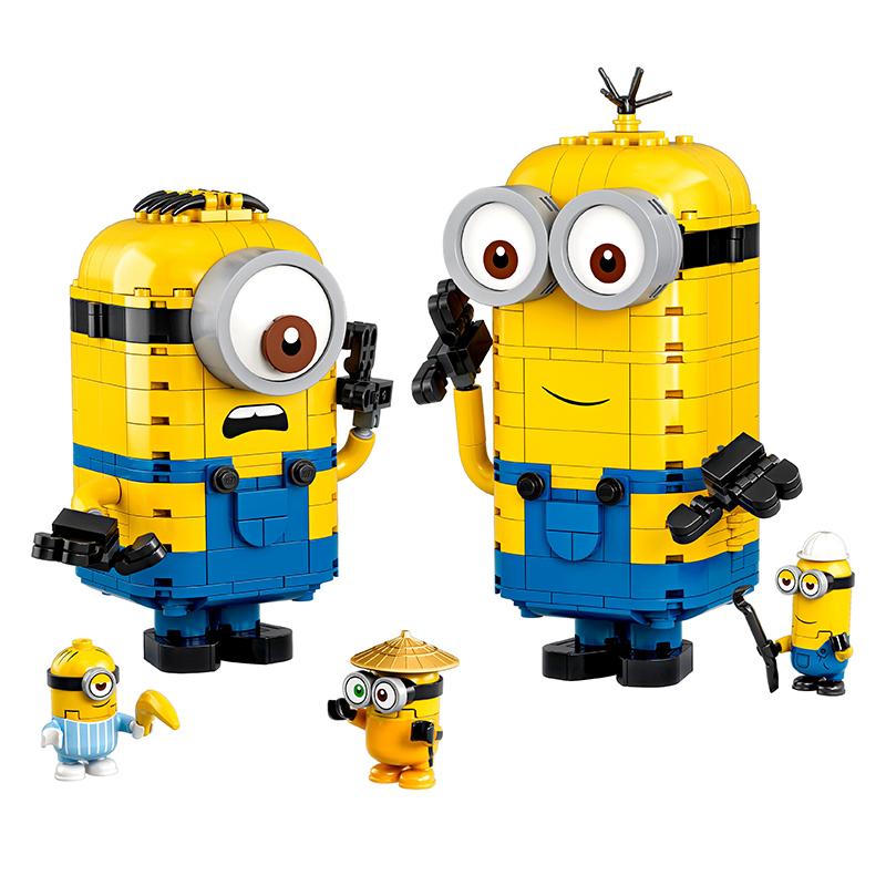 LEGO 75551 Brick-built Minions and their Lair Block Toys