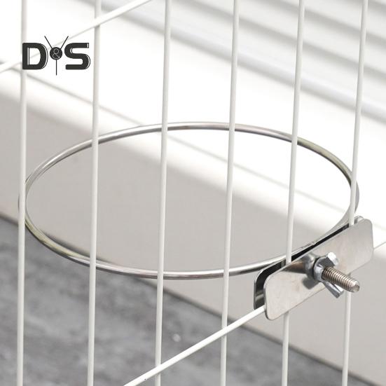 Edelstahl-Futternapf für Papageien, Vögel, Hunde, Katzen, Kaninchen, Vögel, Kleintiere, Käfigmontage, Wasser- und Futternapf, Futternapf, Heimtierbedarf